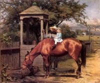 Seymour Joseph Guy - Equestrian portrait